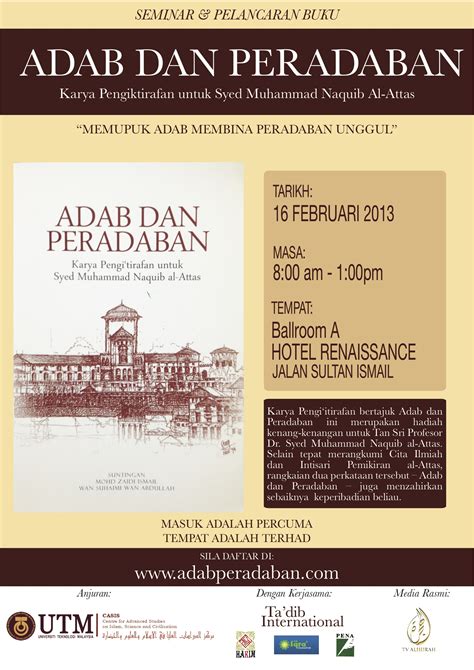 Seminar Kebangsaan Dan Pelancaran Buku Adab Dan Peradaban Raja Zarith