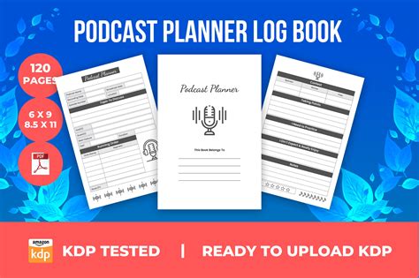 Podcast Planner Log Book Kdp Interior Graphic By Gdshafik Creative