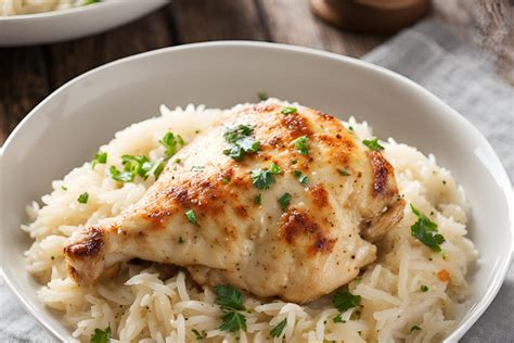 Delicious Chicken With Garlic Parmesan Rice Recipe