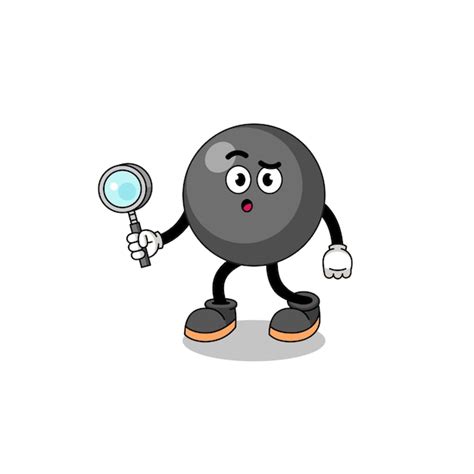 Premium Vector Mascot Of Dot Symbol Searching