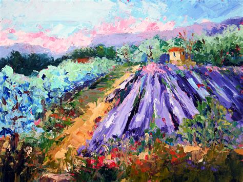 Palette Knife Painters, International: A lovely lavender day oil ...