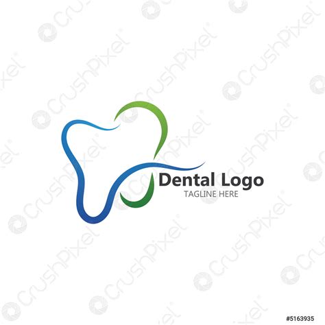 Tooth Dental Care Logo Vector Template Stock Vector 5163935 Crushpixel