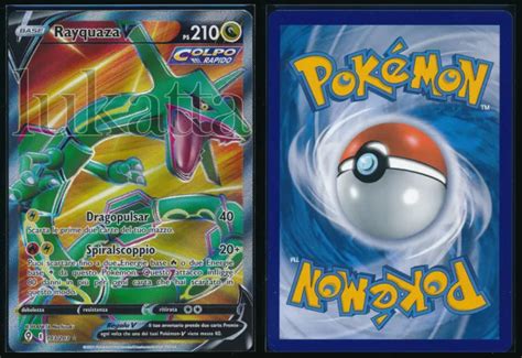 CARTA POKÉMON RAYQUAZA V Evoluzioni eteree 193 203 Full Art EUR 32 50