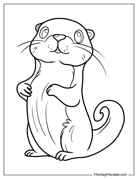 20 Otter Coloring Pages (Free PDF Printables)