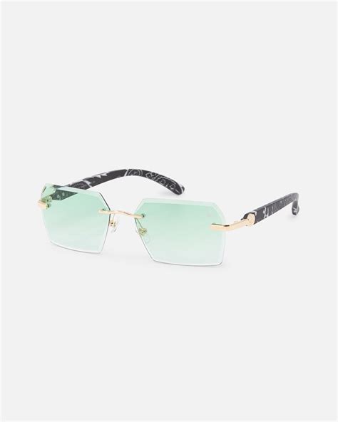 Belvoir And Co X Culture Kings Kennedy Sunglasses Green Gold Black Culture Kings Us