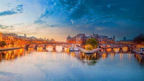 The River Seine Bridge Paris France Wallpapers - 1920x1080 - 480088