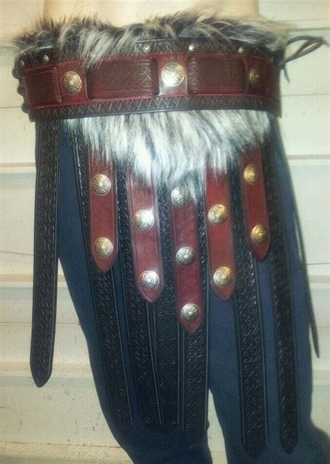 Barbarian Leather Armor War Skirt By Sharpmountainleather On Etsy