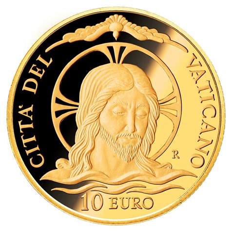 Euro Oro Vaticano Papa Francesco Sacramento Del Battesimo