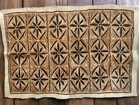 Vintage Samoan Tapa Cloth Siapo Samoa Samoan Elei Tapa Etsy