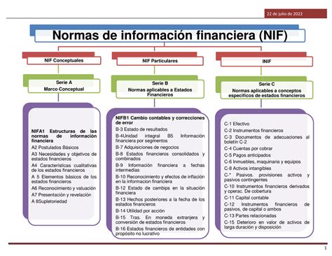 Cuadro Sinoptico Nif Normas Internacionales De Informacion Financiera