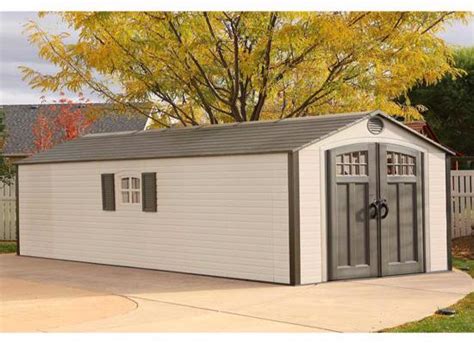 Lifetime Sheds 8x20 Plastic Storage Shed W 2 Windows 60120