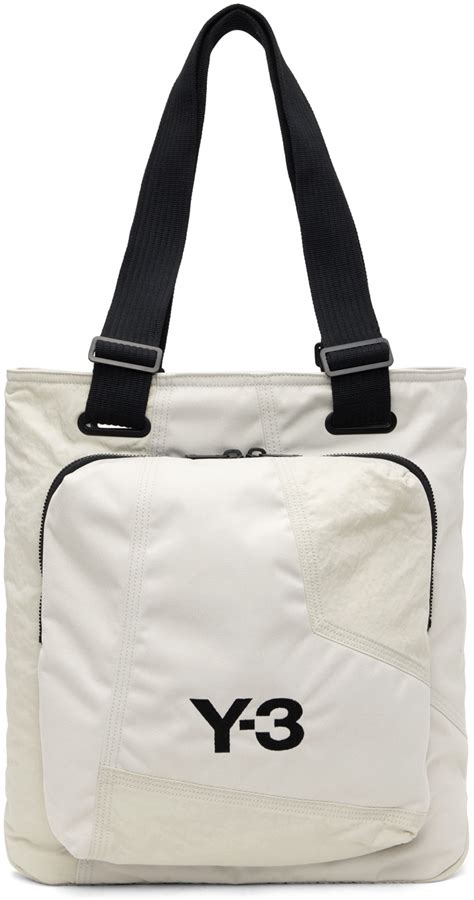 Y-3 White Classic Tote Y-3