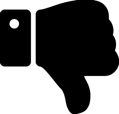 Download Png File Svg Thumbs Down Vector Png Full Size Png Image