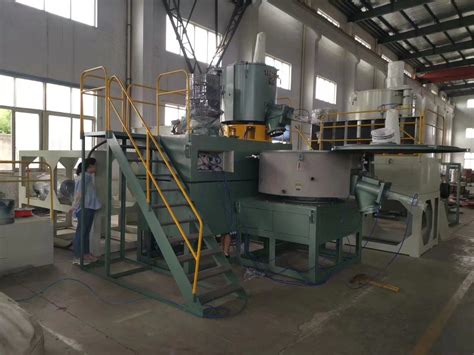 Plastic High Speed Hot Heating Cooling WPC PVC Powder Resin Turbo Mixer Machine For PVC Pipe