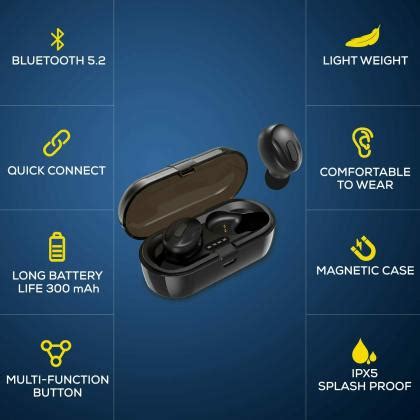 Wecool Moonwalk Mini Bluetooth Truly Wireless In Ear Earbuds With Mic