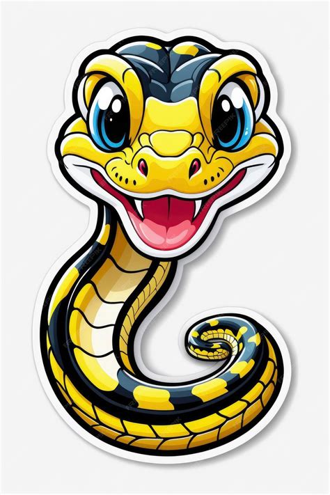 Premium Photo Snake Sticker Vector Illustration Clipart