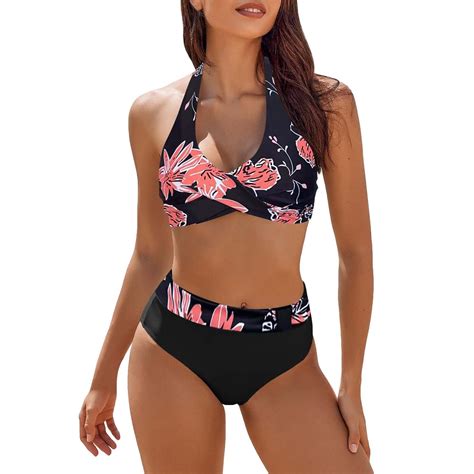 Lowprofile Bikini Sets For Women Piece Swimsuits High Waisted Block