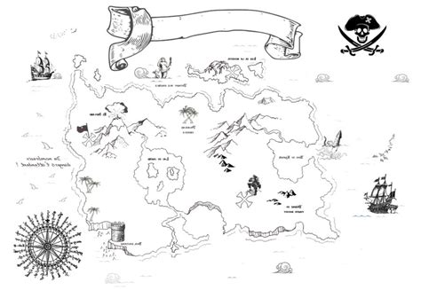 77 Desenhos Do Mapa Do Tesouro Para Colorir Pintar