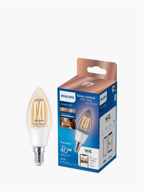 Philips Smart LED 5W E14 Dimmable Warm To Cool Candle Bulb With WiZ