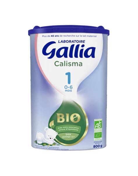 Gallia Calisma Bio Bte G Lait En Poudre Er Age Pour Nourrissons