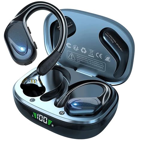 Черные беспроводные bluetooth-наушники с микрофоном и шумоподавлением ...
