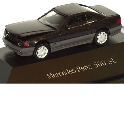 1zu87 eu Shop für gebrauchte Modellautos Mercedes Benz 500 SL schwarz