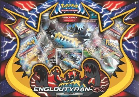 Pack de 4 boosters Pokémon Coffret Engloutyran GX Carte à