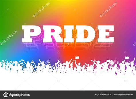 Illustration Rainbow Colored Background Showing Lgbt Support Lesbian Gay Bisexual Stock Vector