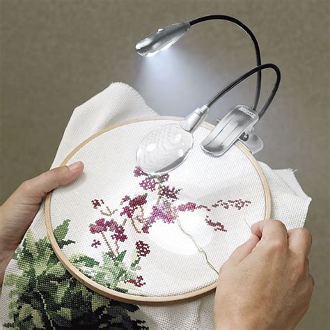 Vusion Light And Magnifier Cross Stitch Needlepoint Embroidery Kits