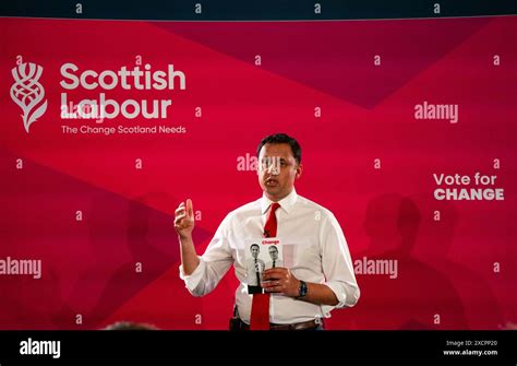 Edinburgh Scotland Uk 18th June 2024 Scottish Labour Leader Anas