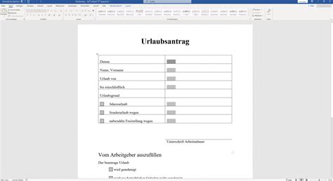 Urlaubsantrag Vorlage Urlaub Beantragen Und Genehmigen