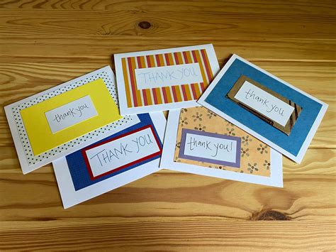 Thank You Cards 5 Pack Variety Pack Etsy