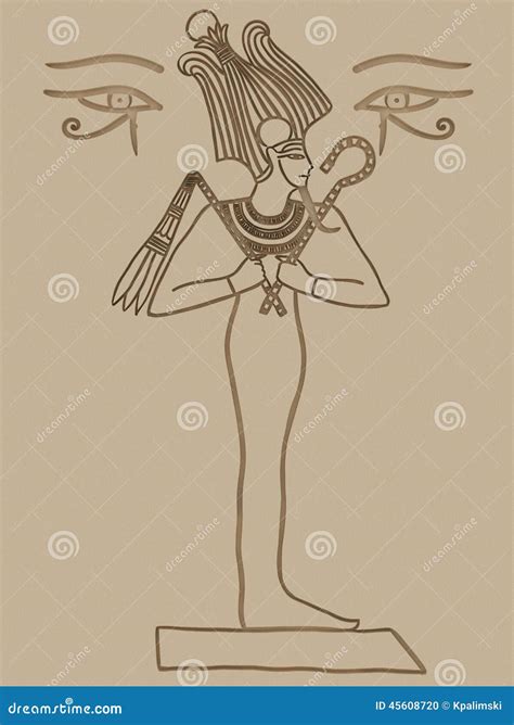 Osiris Egyptian God illustrazione di stock. Illustrazione di occhio ...