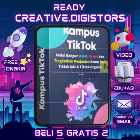 Jual E Course Video Kampus Tiktok Tiktok Ads Organik Marketing