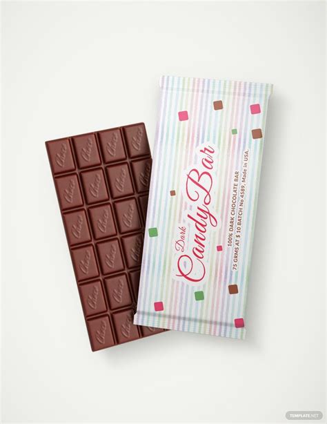 Chocolate Bar Packaging Template in PSD - Download | Template.net