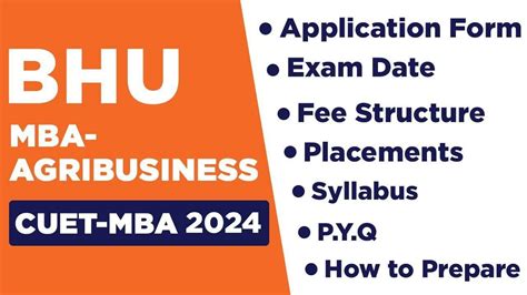 Bhu Mba Agribusiness 2024 Cuet Mba 2024 Fee Placement Exam