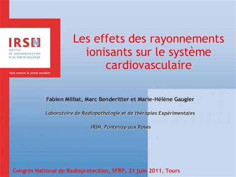 Pdf Les Effets Des Rayonnements Ionisants Sur Le Syst Me