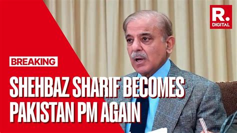 Shehbaz Sharif Elected Pakistan Pm For Second Time After Winning Controversial Vote Youtube