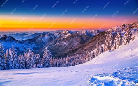 Premium Photo | Beautiful Snowy Mountain Background