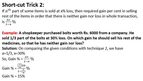 10 Shortcut Tricks To Solve Profit And Loss