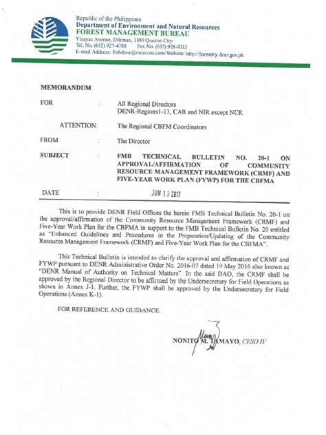 Denr Fmb Technical Bulletin No 20 1 Pdf Pdf