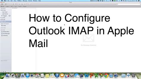 How To Configure Outlook Windows Live Msn Hotmail Imap In Apple Mail On