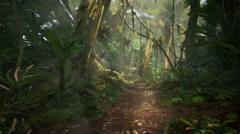 jungle  desert foliage bundle pack asset cloud