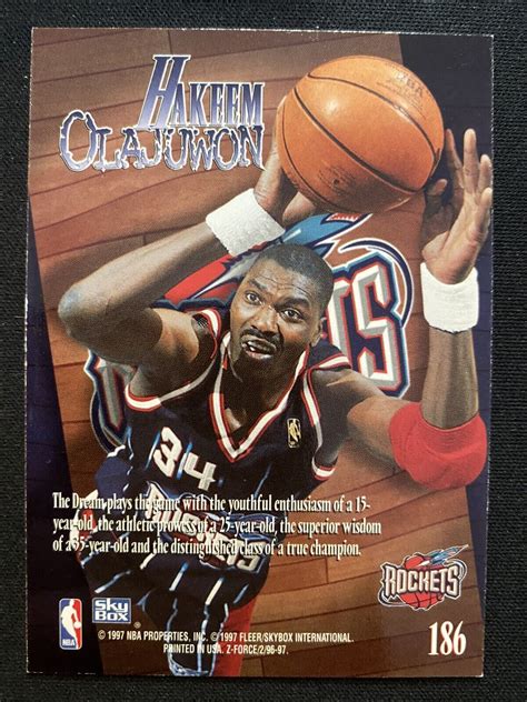 Skybox Z Force Zuperman Hakeem Olajuwon Ebay