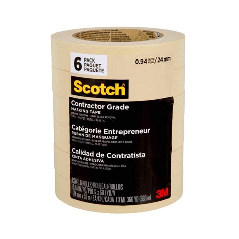 Cinta Masking 3m Scotchbeige 24 Mm X 55 M 6pack The Home Depot México