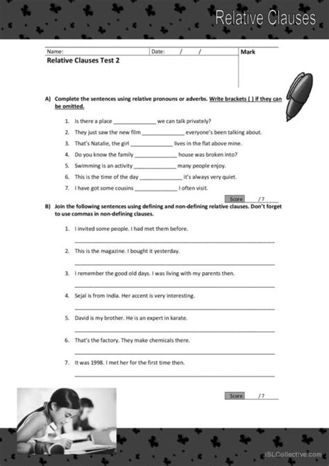 260 Relative Clauses English ESL Worksheets Pdf Doc