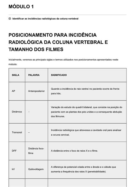 Radiologia Convencional Aula 4 Elementos Da Radiologia Convencional