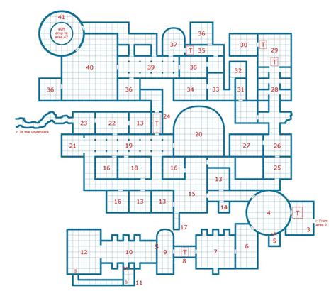 Sunless Citadel Map Blueprinted Floor Plan Of Castle