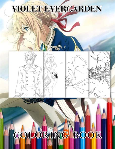 Buy Violet Evergarden Coloring Book Violet Evergarden Manga Violet