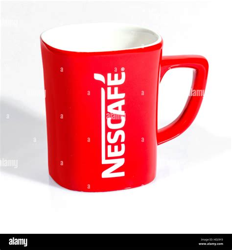 Nescafe Mug Red Mug Stock Photo Alamy